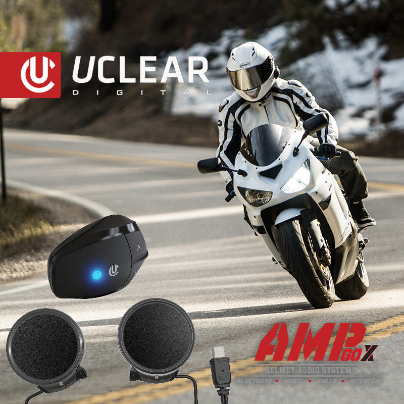 AMP GO X Bluetooth 5.0 Intercom Headset - Single Kit